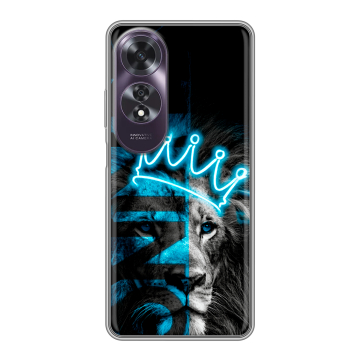 Силиконовый чехол на OPPO A60 с принтом Король лев