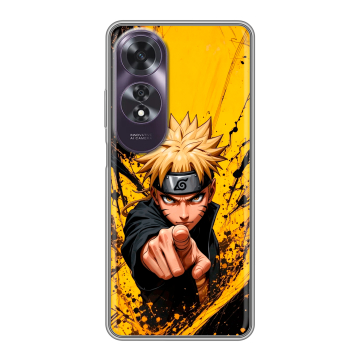 Силиконовый чехол на OPPO A60 с принтом Naruto Наруто