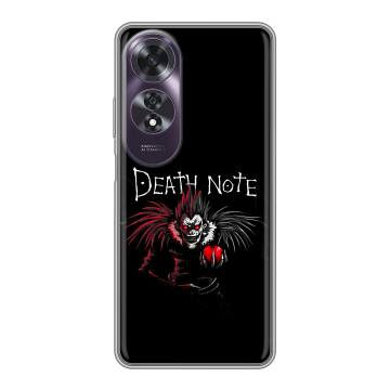 Силиконовый чехол на OPPO A60 с принтом Death note Тетрадь смерти Силиконовый чехол на OPPO A60 с принтом Death note Тетрадь смерти