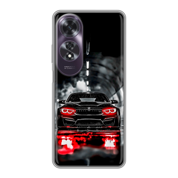 Силиконовый чехол на OPPO A60 с принтом BMW БМВ