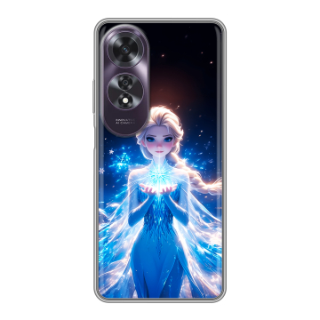 Силиконовый чехол на OPPO A60 с принтом Холодное сердце Frozen