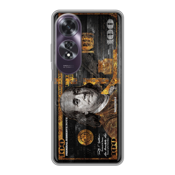 Силиконовый чехол на OPPO A60 с принтом Доллар деньги Силиконовый чехол на OPPO A60 с принтом Доллар деньги