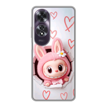 Силиконовый чехол на OPPO A60 с принтом Labubu Лабубу Силиконовый чехол на OPPO A60 с принтом Labubu Лабубу