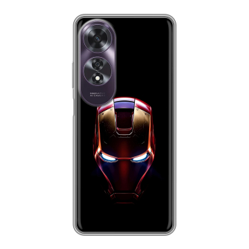 Силиконовый чехол на OPPO A60 с принтом IronMan Железный человек