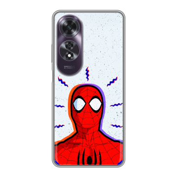 Силиконовый чехол на OPPO A60 с принтом Spiderman Человек паук