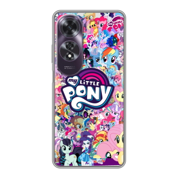 Силиконовый чехол на OPPO A60 с принтом My little pony Дружба чудо