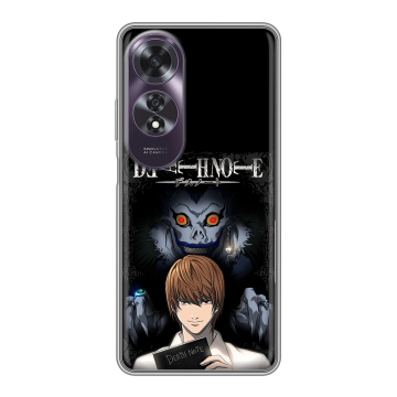 Силиконовый чехол на OPPO A60 с принтом Death note Тетрадь смерти