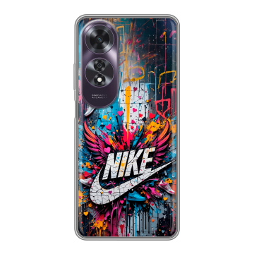 Силиконовый чехол на OPPO A60 с принтом Nike Найк Силиконовый чехол на OPPO A60 с принтом Nike Найк