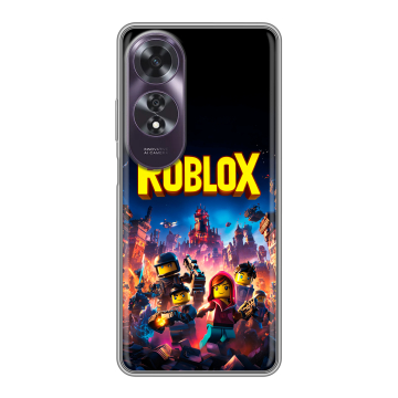 Силиконовый чехол на OPPO A60 с принтом Roblox Роблокс Силиконовый чехол на OPPO A60 с принтом Roblox Роблокс