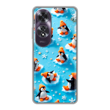 Силиконовый чехол на OPPO A60 с принтом Новый год