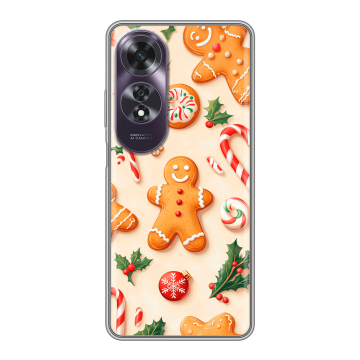 Силиконовый чехол на OPPO A60 с принтом Новый год