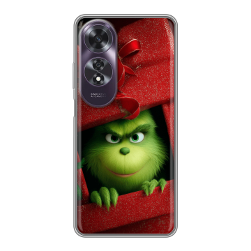 Силиконовый чехол на OPPO A60 с принтом Новый год