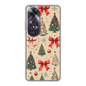Силиконовый чехол на OPPO A60 с принтом Новый год