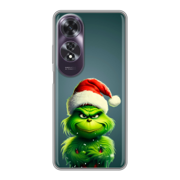 Силиконовый чехол на OPPO A60 с принтом Новый год