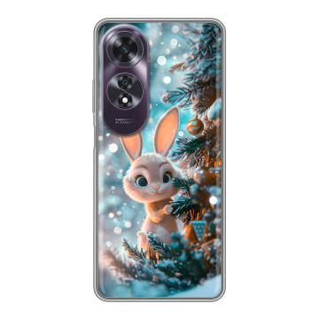 Силиконовый чехол на OPPO A60 с принтом Новый год