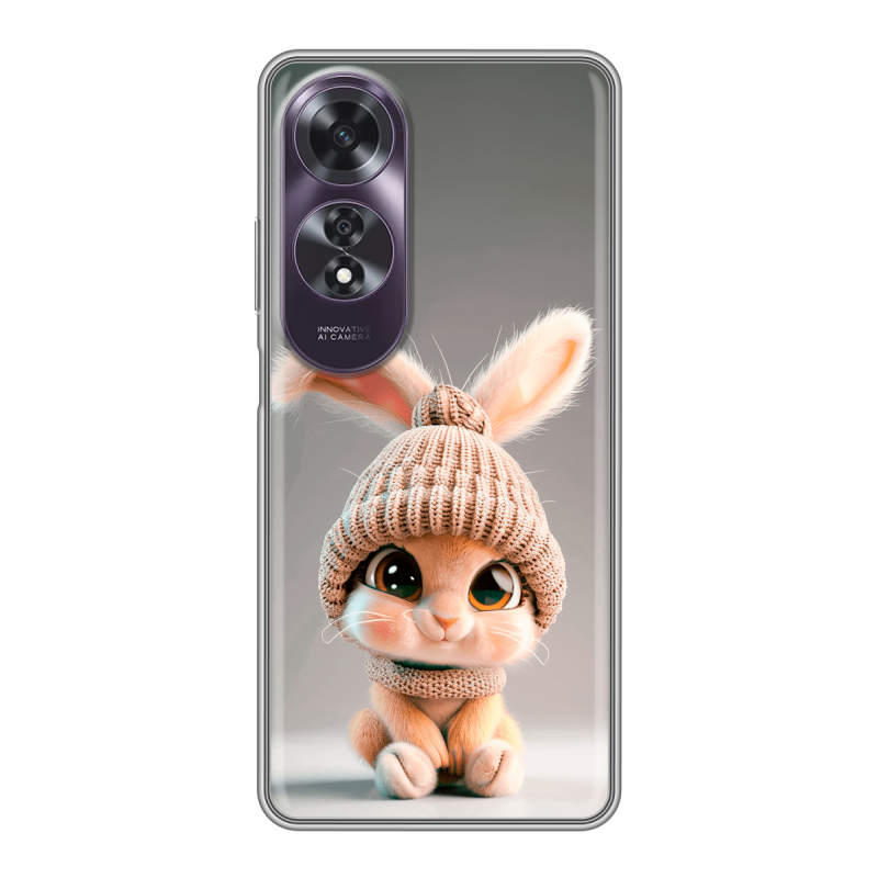 Силиконовый чехол на OPPO A60 с принтом Кролик Силиконовый чехол на OPPO A60 с принтом Кролик
