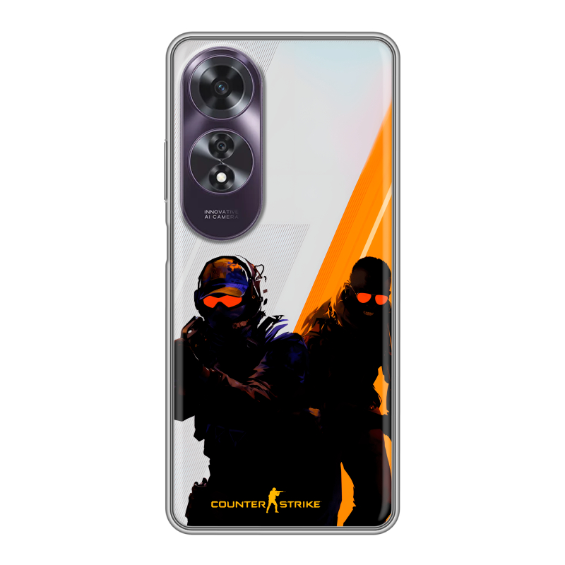 Силиконовый чехол на OPPO A60 с принтом Контер страйк Counter strike Силиконовый чехол на OPPO A60 с принтом Контер страйк Counter strike