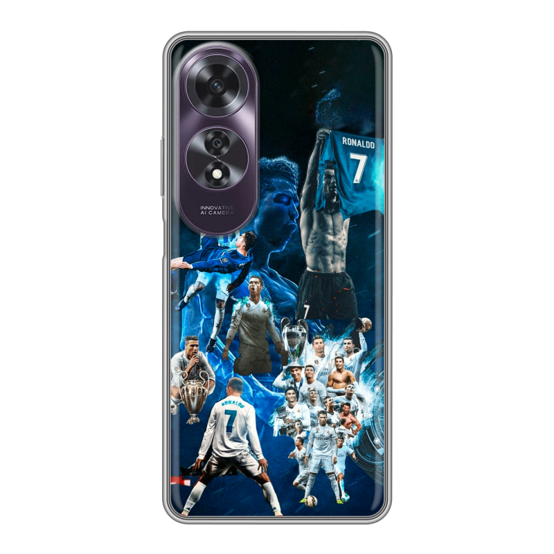 Силиконовый чехол на OPPO A60 с принтом Реал Роналдо Силиконовый чехол на OPPO A60 с принтом Реал Роналдо