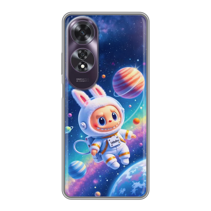 Силиконовый чехол на OPPO A60 с принтом Labubu Лабубу Силиконовый чехол на OPPO A60 с принтом Labubu Лабубу