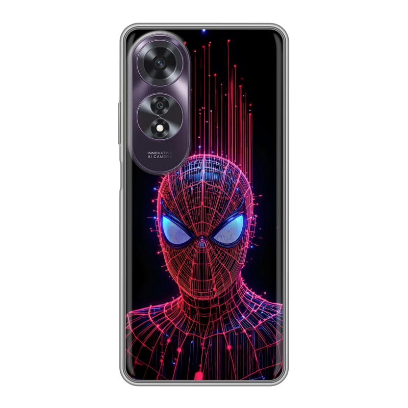 Силиконовый чехол на OPPO A60 с принтом Spiderman Человек паук Силиконовый чехол на OPPO A60 с принтом Spiderman Человек паук