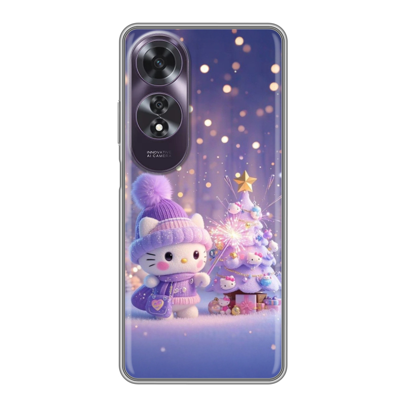 Силиконовый чехол на OPPO A60 с принтом Новый год Силиконовый чехол на OPPO A60 с принтом Новый год