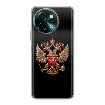 Силиконовый чехол на Vivo Y38 с принтом Герб России Силиконовый чехол на Vivo Y38 с принтом Герб России