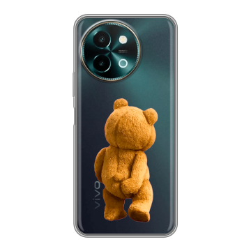 Силиконовый чехол на Vivo Y38 с принтом Медведь