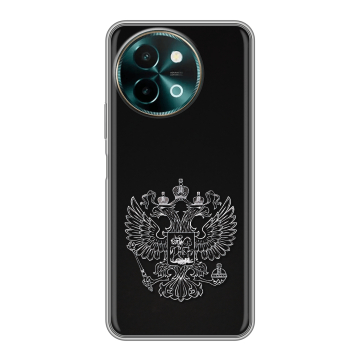 Силиконовый чехол на Vivo Y38 с принтом Герб России Силиконовый чехол на Vivo Y38 с принтом Герб России