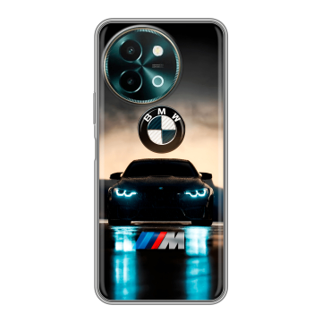 Силиконовый чехол на Vivo Y38 с принтом БМВ BMW Силиконовый чехол на Vivo Y38 с принтом БМВ BMW