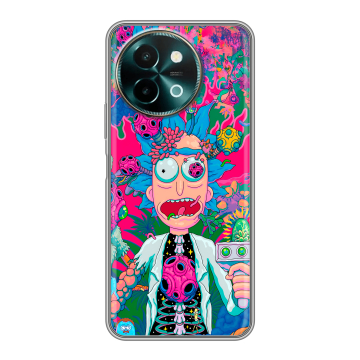 Силиконовый чехол на Vivo Y38 с принтом Рик и Морти Rick Morty