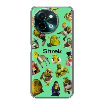Силиконовый чехол на Vivo Y38 с принтом Шрек Shrek Силиконовый чехол на Vivo Y38 с принтом Шрек Shrek