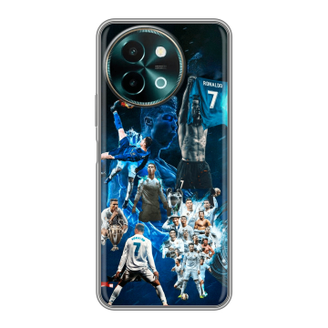 Силиконовый чехол на Vivo Y38 с принтом Реал Роналдо Силиконовый чехол на Vivo Y38 с принтом Реал Роналдо