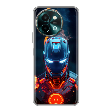 Силиконовый чехол на Vivo Y38 с принтом IronMan Железный человек
