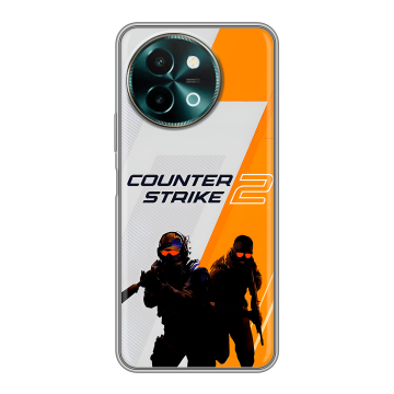 Силиконовый чехол на Vivo Y38 с принтом Counter Strike