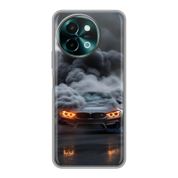 Силиконовый чехол на Vivo Y38 с принтом BMW БМВ Силиконовый чехол на Vivo Y38 с принтом BMW БМВ