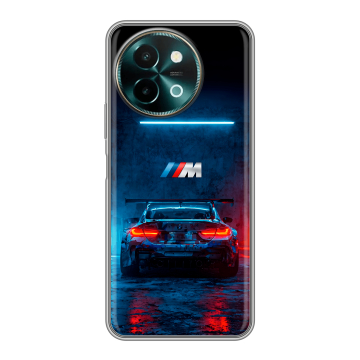 Силиконовый чехол на Vivo Y38 с принтом BMW БМВ