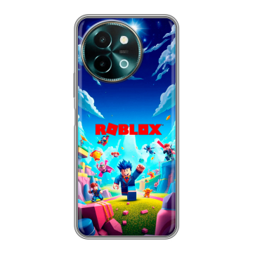 Силиконовый чехол на Vivo Y38 с принтом Roblox Роблокс