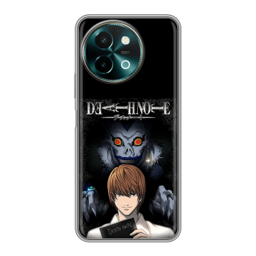 Силиконовый чехол на Vivo Y38 с принтом Death note Тетрадь смерти Силиконовый чехол на Vivo Y38 с принтом Death note Тетрадь смерти