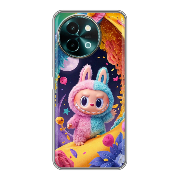 Силиконовый чехол на Vivo Y38 с принтом Labubu Лабубу