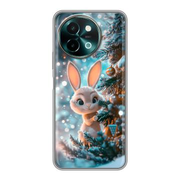 Силиконовый чехол на Vivo Y38 с принтом Новый год