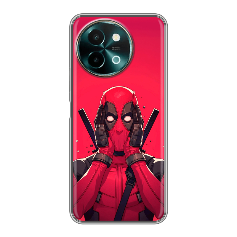 Силиконовый чехол на Vivo Y38 с принтом Дедпул Deadpool Силиконовый чехол на Vivo Y38 с принтом Дедпул Deadpool