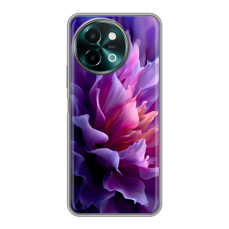 Силиконовый чехол на Vivo Y38 с принтом женский цветы Силиконовый чехол на Vivo Y38 с принтом женский цветы