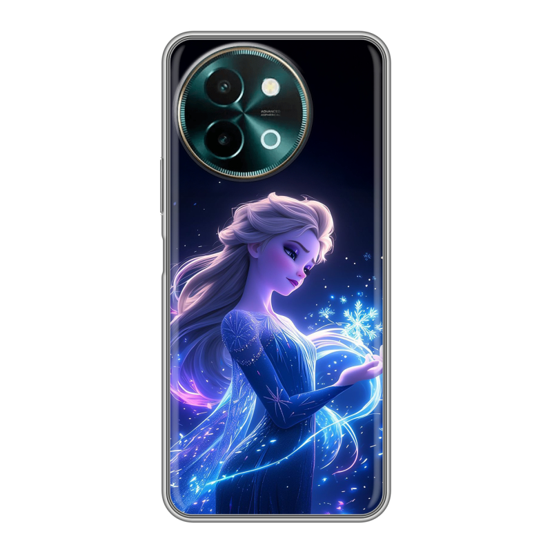 Силиконовый чехол на Vivo Y38 с принтом Холодное сердце Frozen Силиконовый чехол на Vivo Y38 с принтом Холодное сердце Frozen