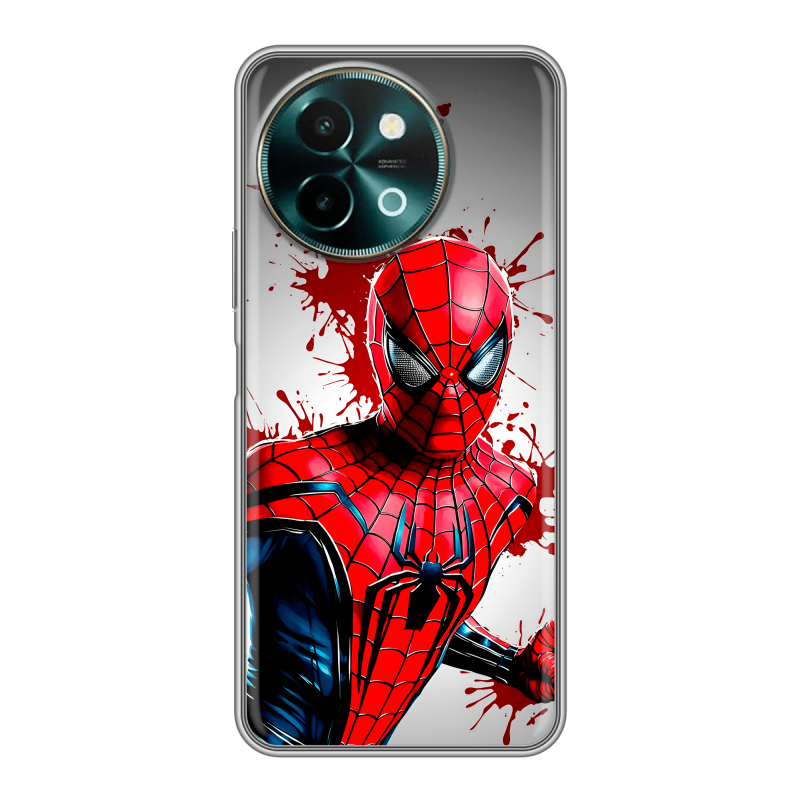 Силиконовый чехол на Vivo Y38 с принтом Spiderman Человек паук Силиконовый чехол на Vivo Y38 с принтом Spiderman Человек паук
