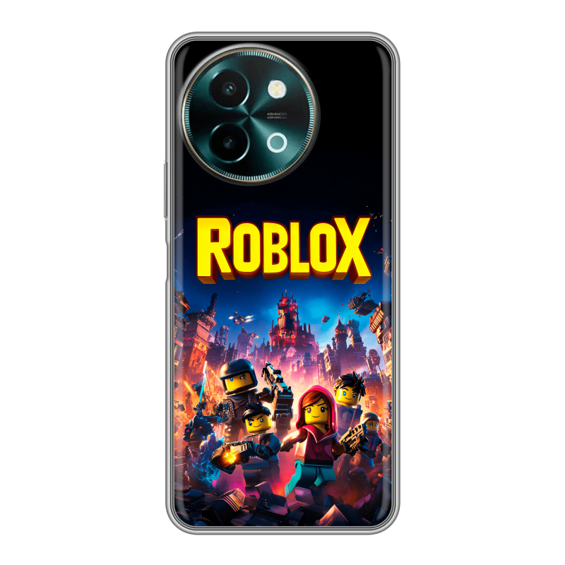 Силиконовый чехол на Vivo Y38 с принтом Roblox Роблокс Силиконовый чехол на Vivo Y38 с принтом Roblox Роблокс