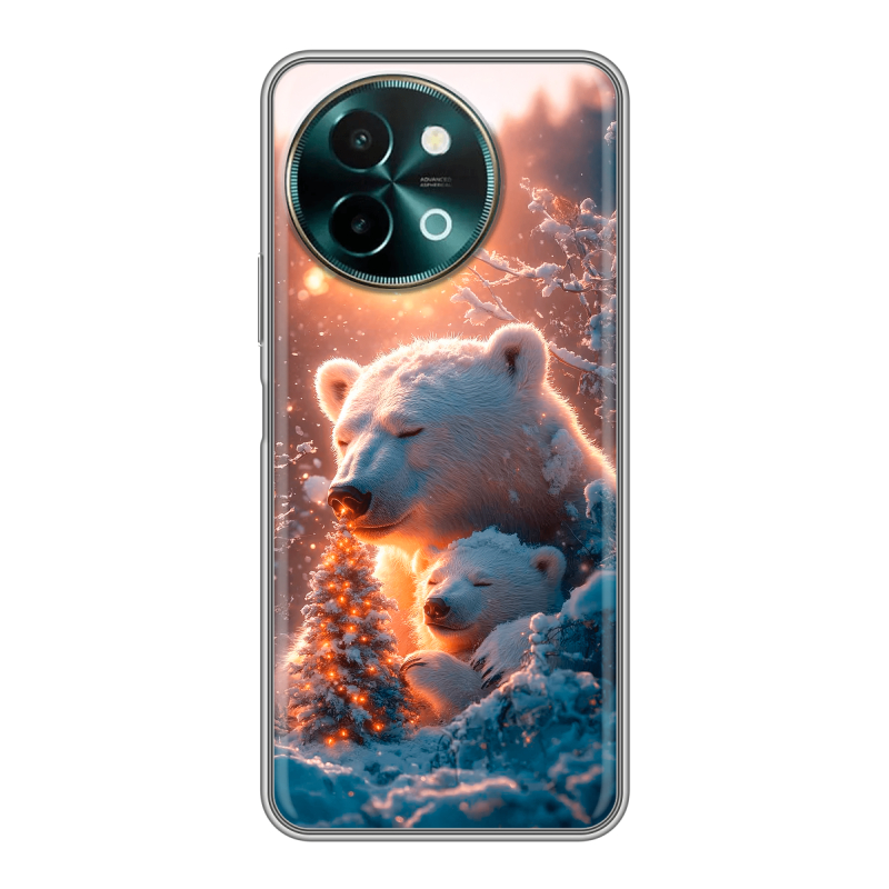 Силиконовый чехол на Vivo Y38 с принтом Новый год Силиконовый чехол на Vivo Y38 с принтом Новый год