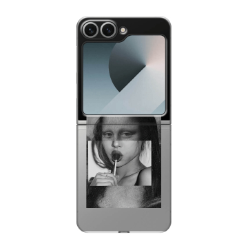 Пластиковый чехол на Samsung Galaxy Z Flip 6 с принтом Мона Лиза Пластиковый чехол на Samsung Galaxy Z Flip 6 с принтом Мона Лиза