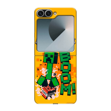 Пластиковый чехол на Samsung Galaxy Z Flip 6 с принтом Майнкрафт Minecraft Пластиковый чехол на Samsung Galaxy Z Flip 6 с принтом Майнкрафт Minecraft