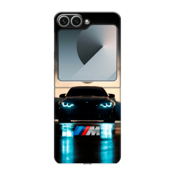 Пластиковый чехол на Samsung Galaxy Z Flip 6 с принтом БМВ BMW Пластиковый чехол на Samsung Galaxy Z Flip 6 с принтом БМВ BMW