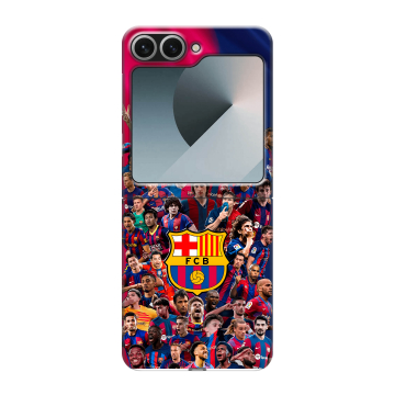 Пластиковый чехол на Samsung Galaxy Z Flip 6 с принтом Барселона Barcelona